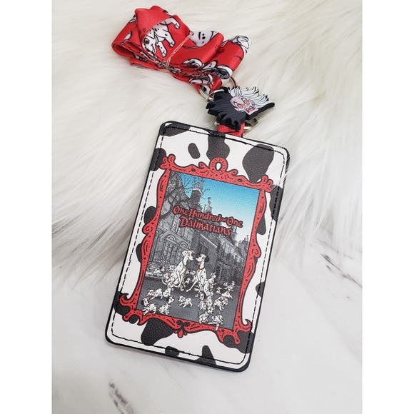 Loungefly Other - Loungefly Disney 101 Dalmatians Dogs Storybook Cardholder Lanyard Luggage Tag